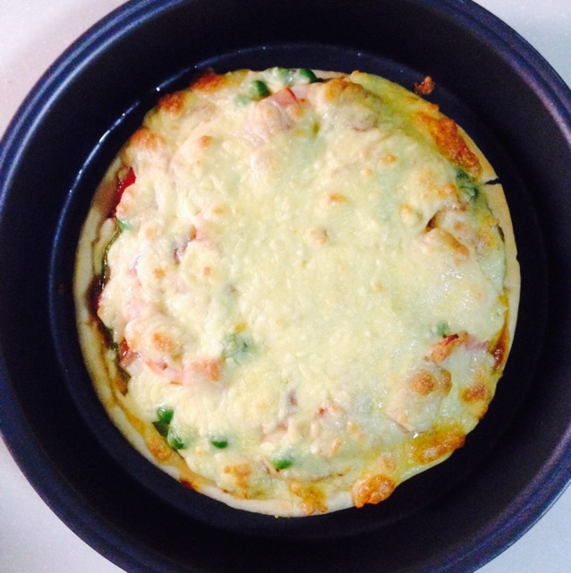 厚底鲜虾培根披萨