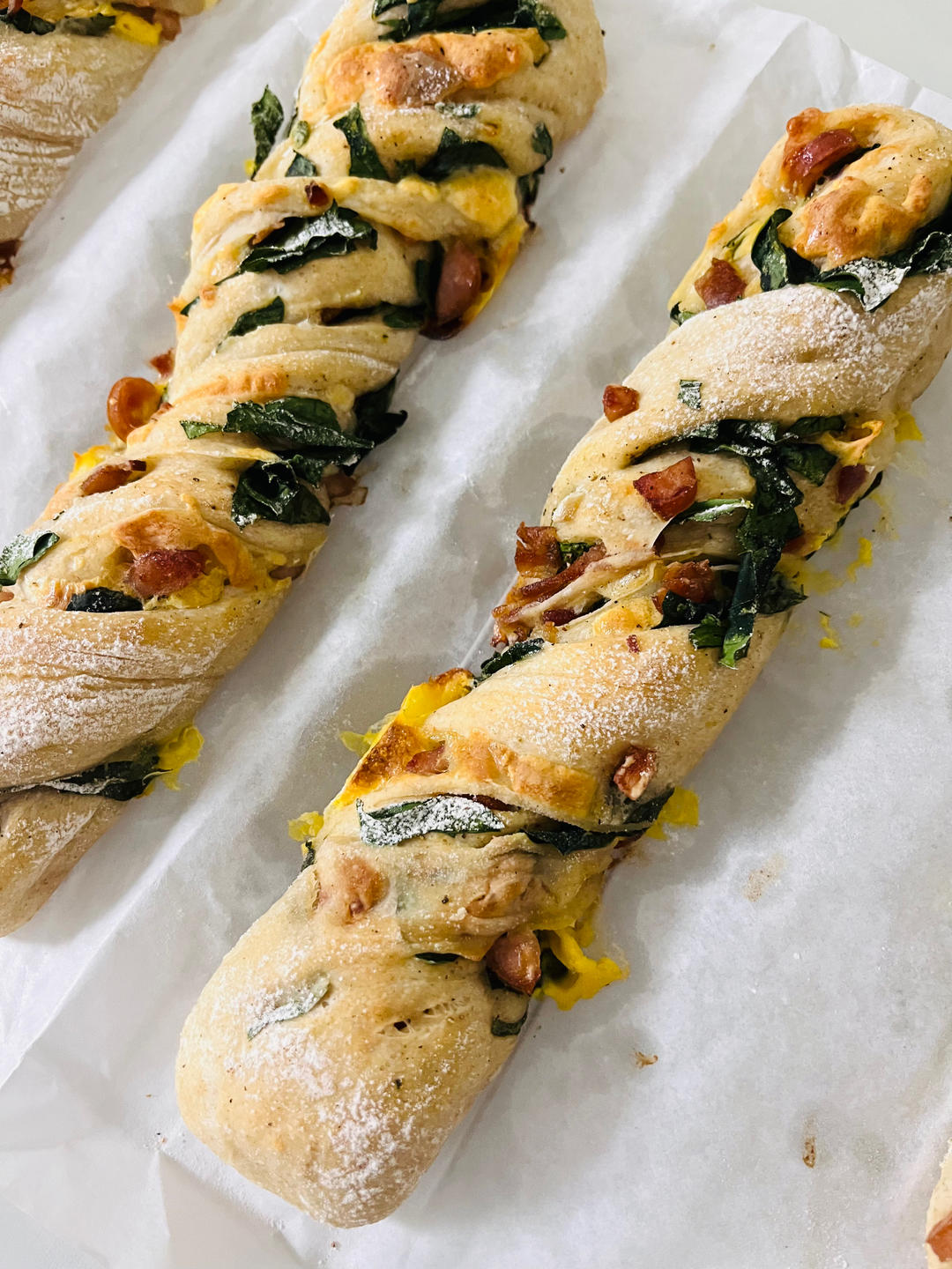 免揉面的全麦恰巴塔扭扭棒