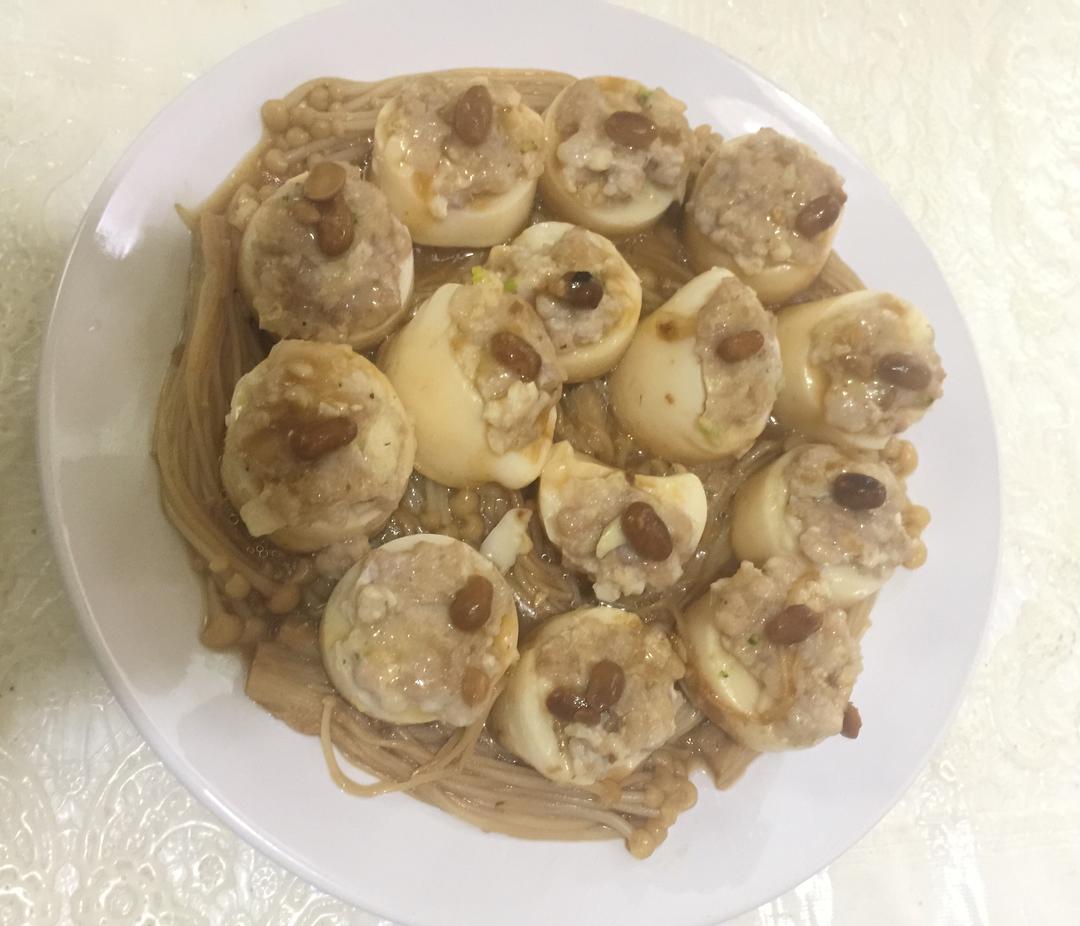 金针菇酿玉子豆腐的做法