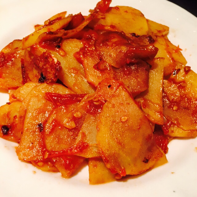 西红柿炒土豆片