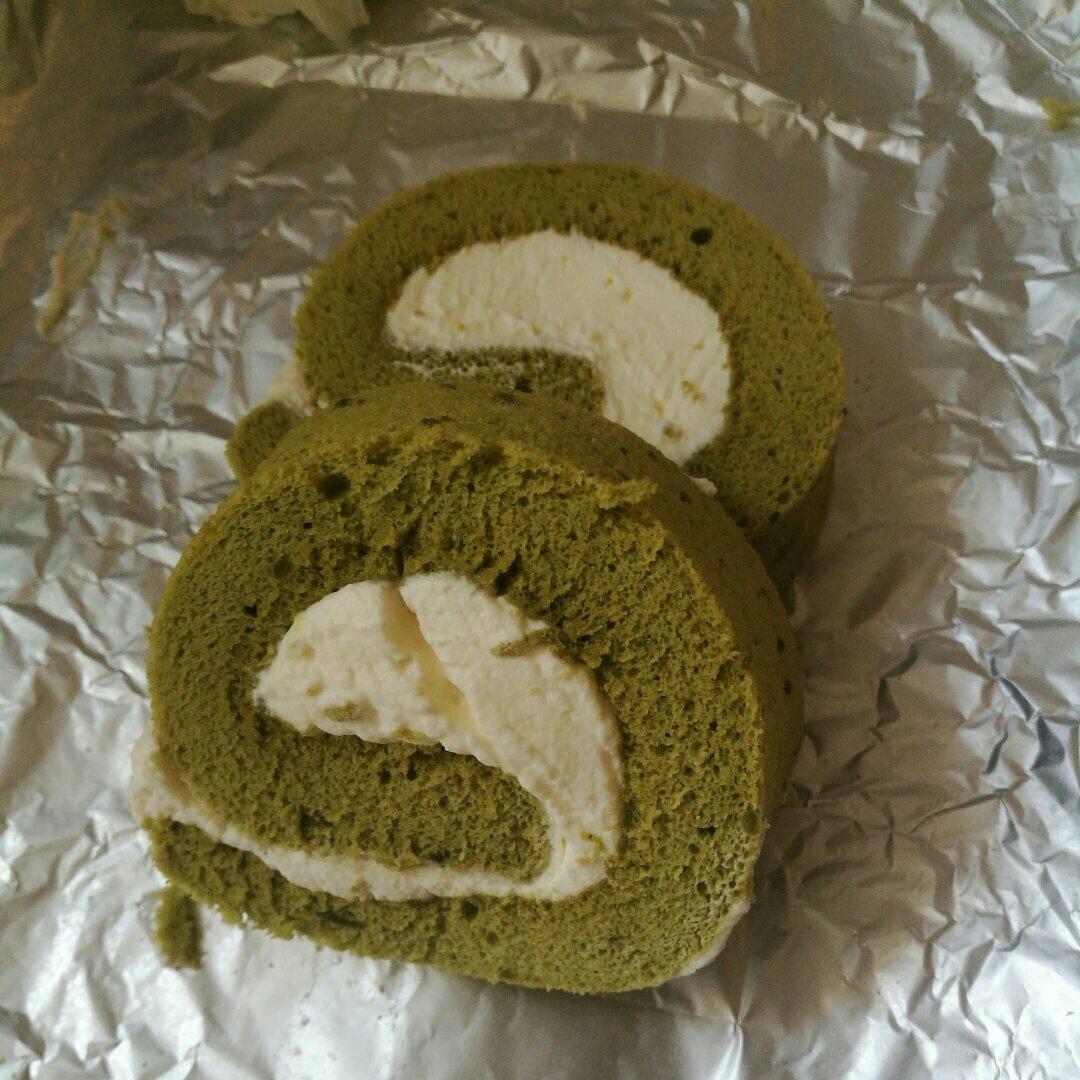 抹茶红豆蛋糕卷