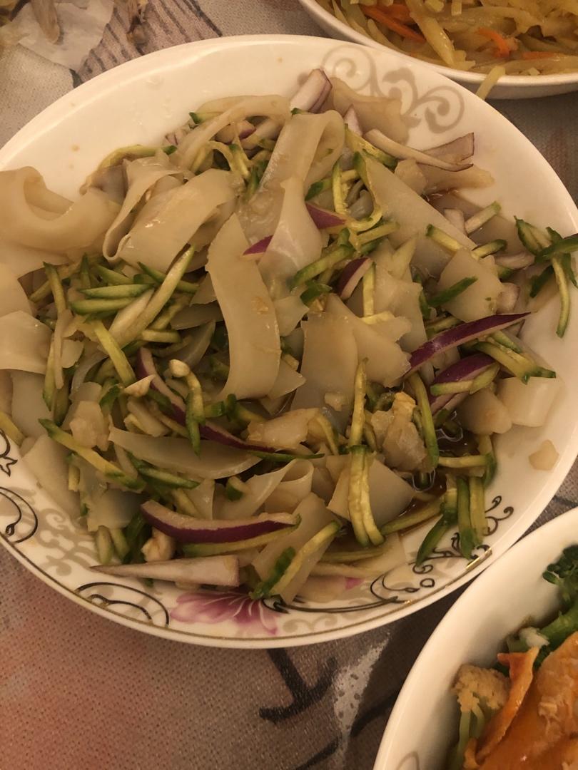 自制面筋，凉皮