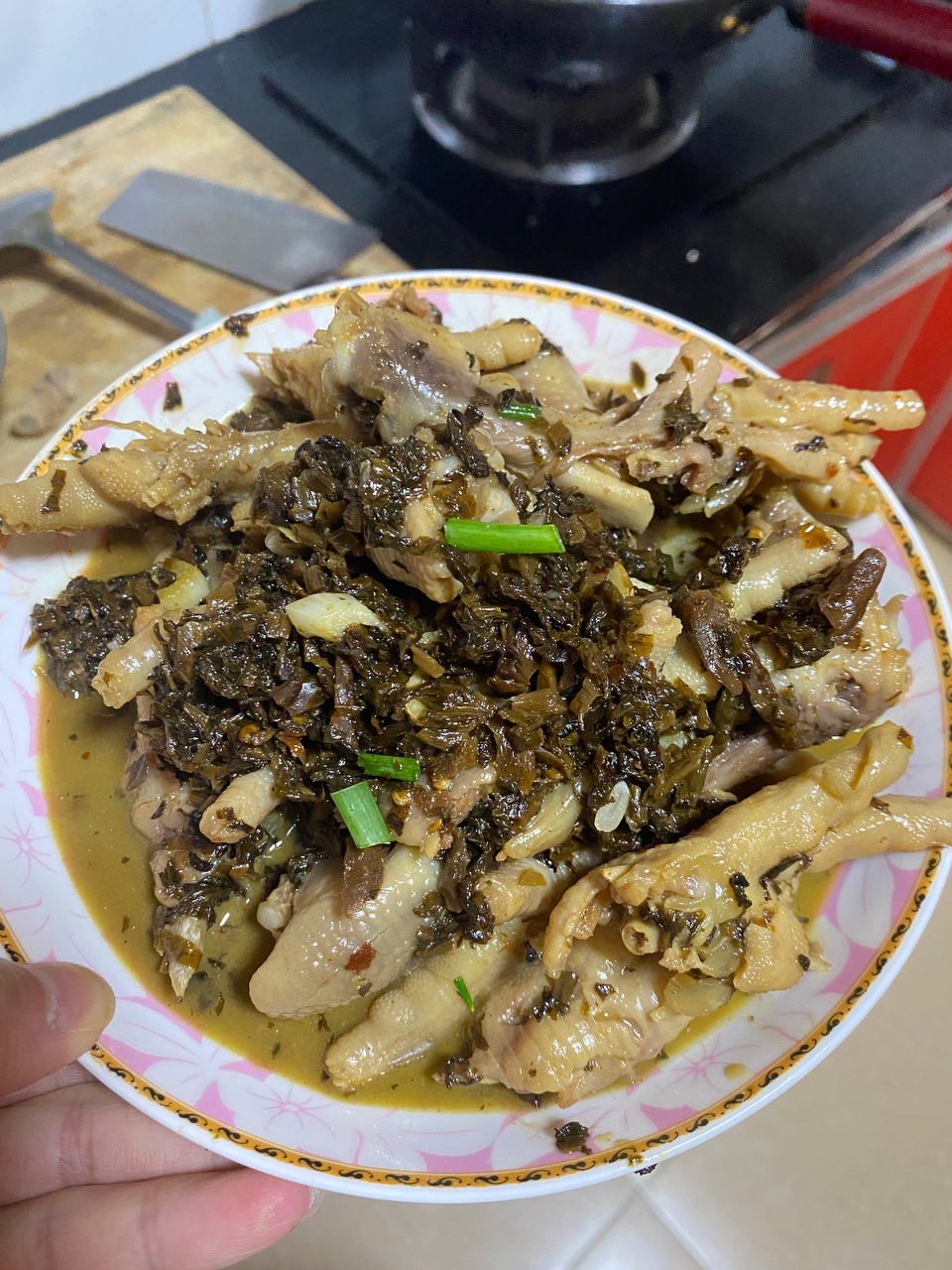 江西菜——梅干菜烧鸡脚