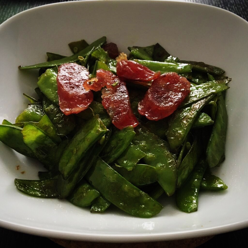 荷兰豆炒腊肠