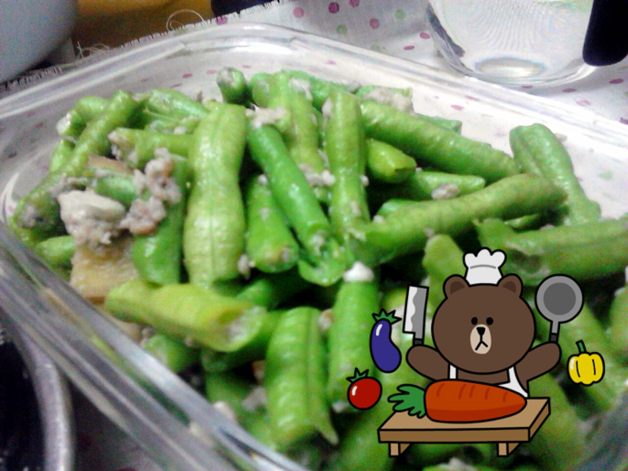 豆角粒炒蛋