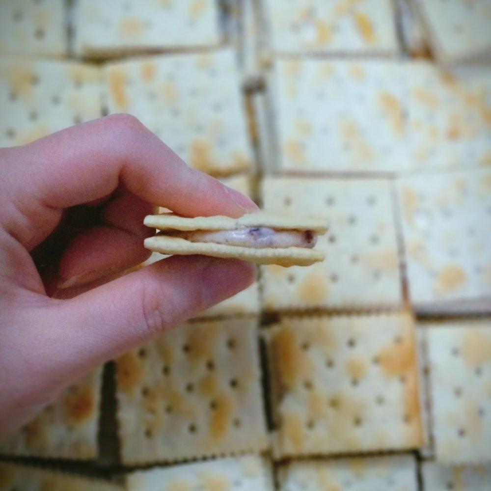 最好吃的没有之一蔓越梅夹心牛轧饼干