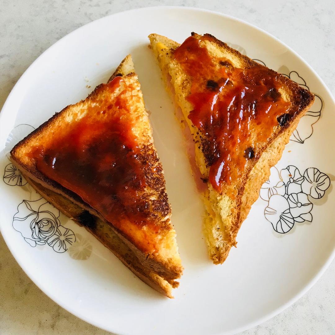 十分钟快手早餐【港式火腿西多士】