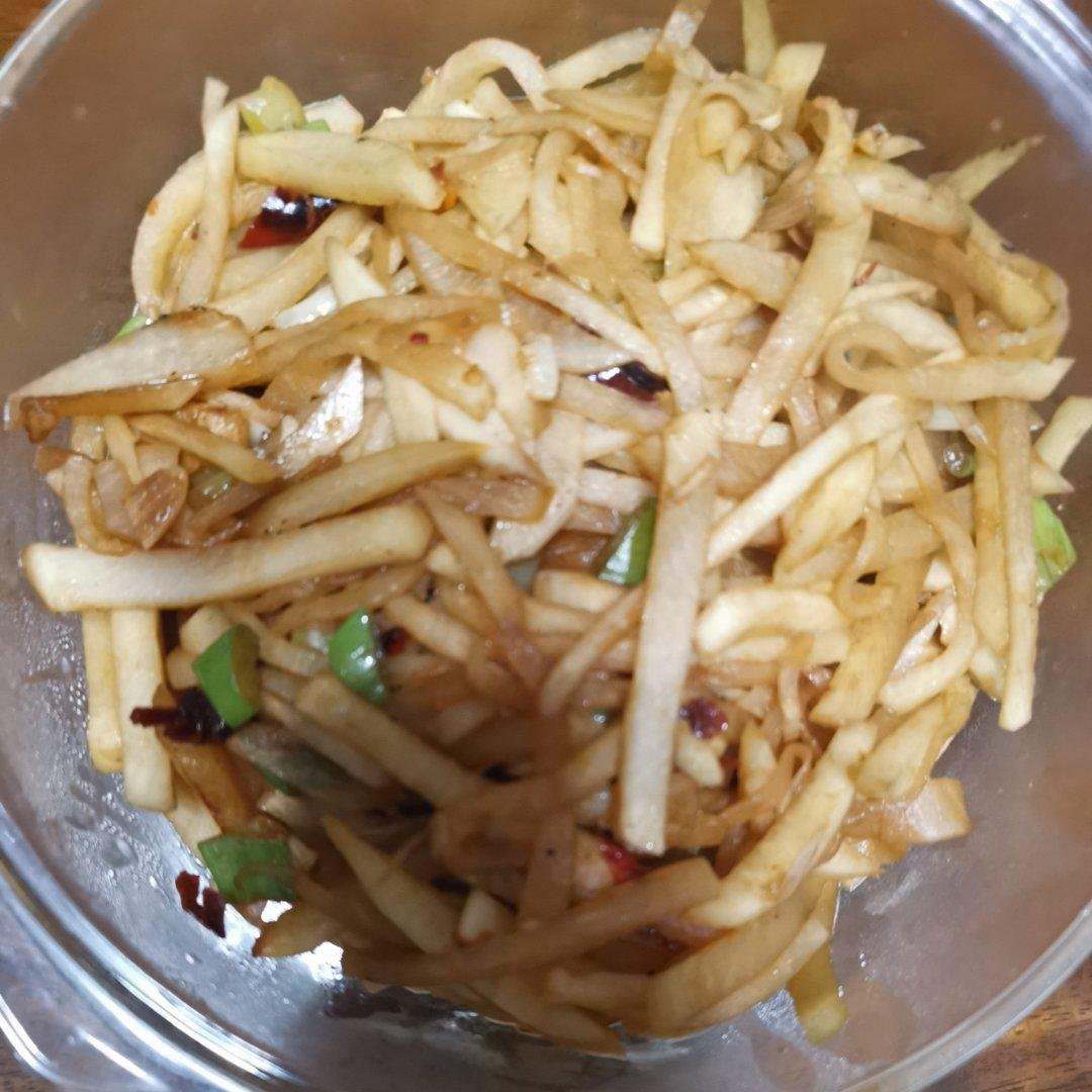 炒白萝卜丝