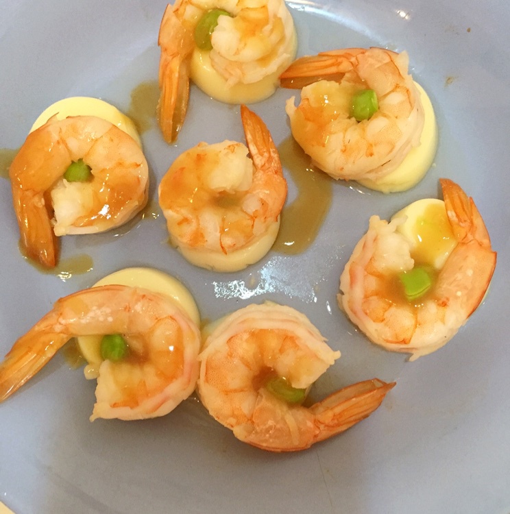 日本豆腐蒸虾仁