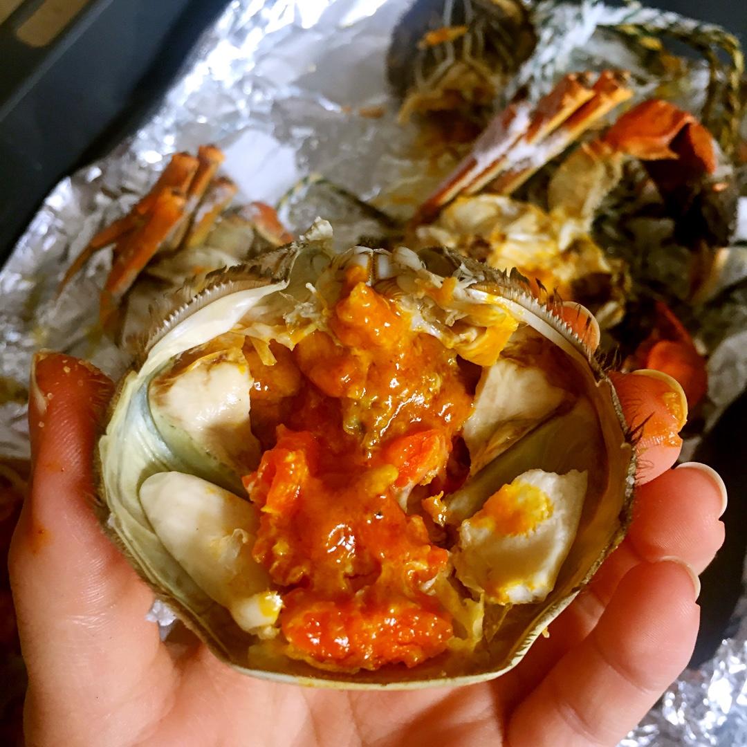 盐烤蟹（省盐省事儿烤箱版）