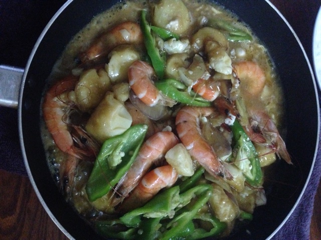 铁板海鲜日本豆腐 Seafood with Japanese Dofu
