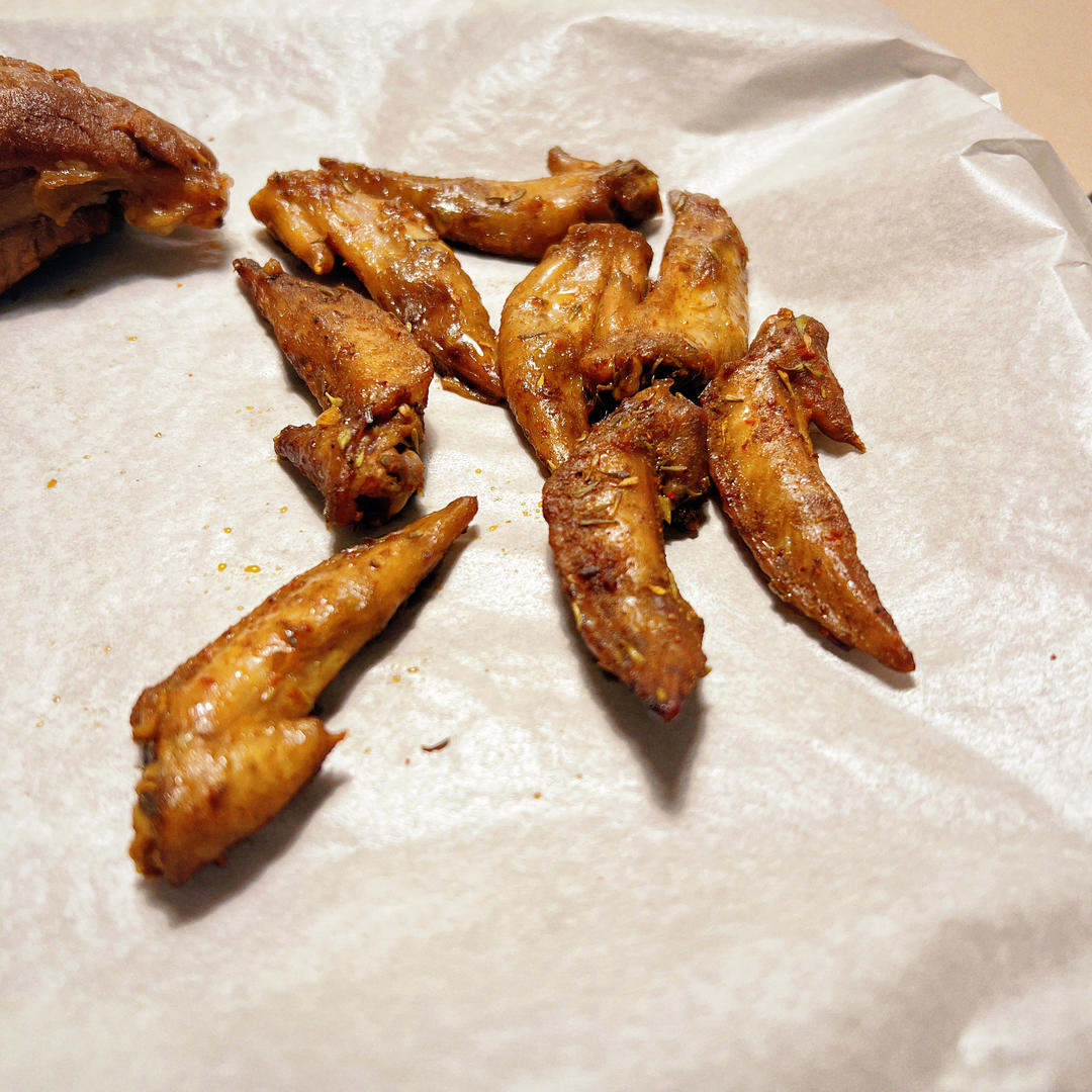 追剧下酒小零食！鸡翅尖！空气炸锅版（不放一滴油）