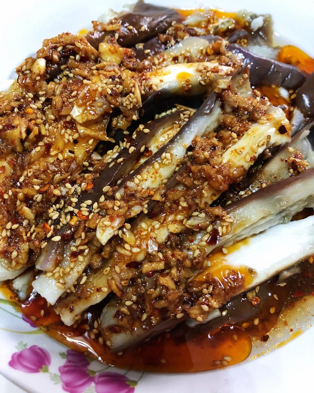 凉拌蒸茄子
