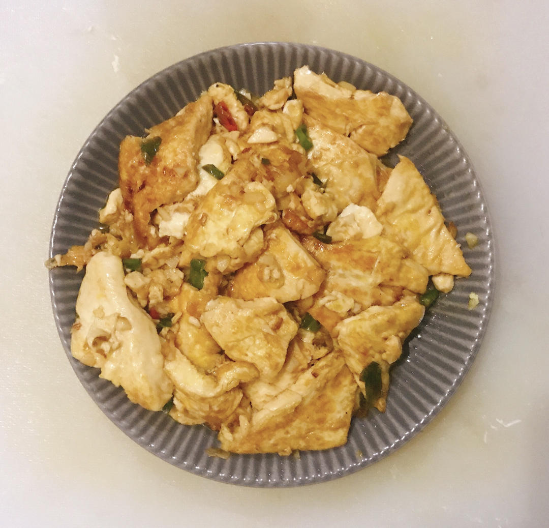 焖煎豆腐