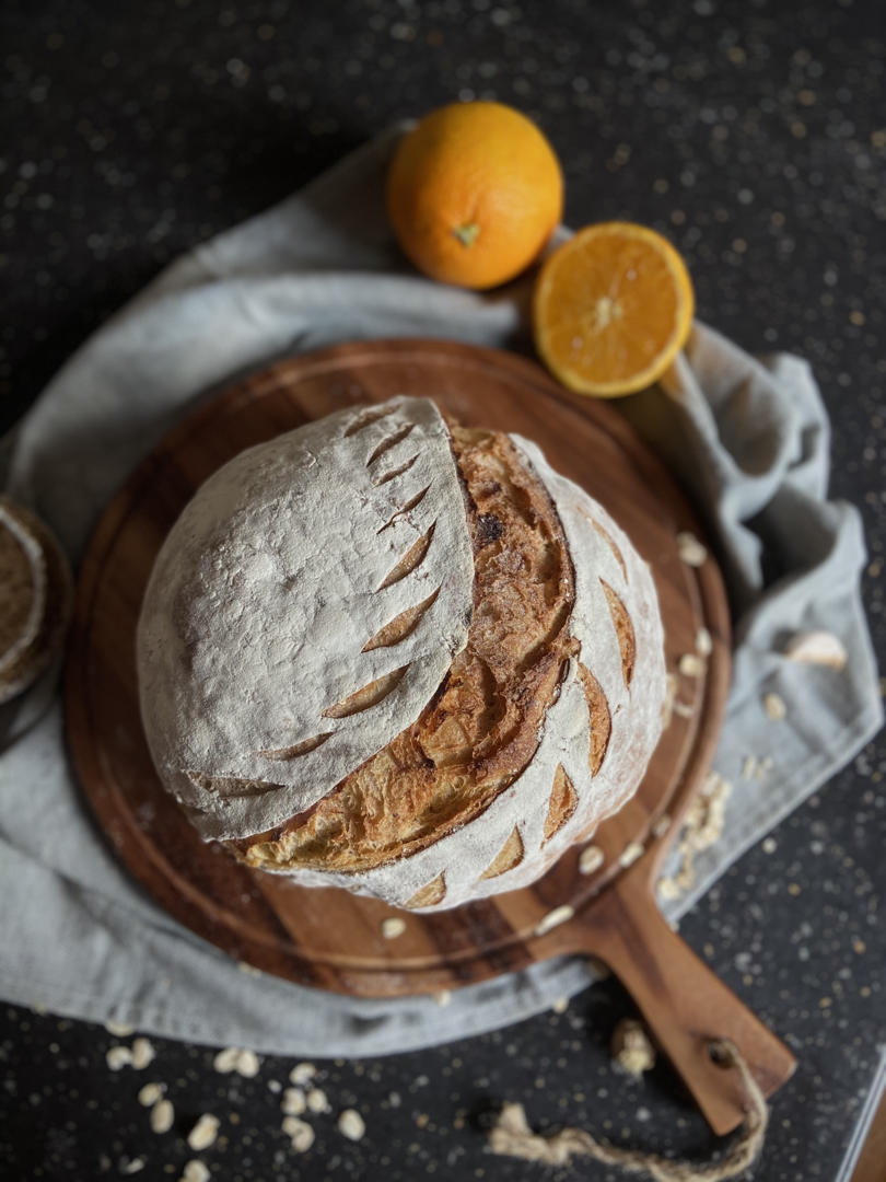 🍊香橙蜂蜜燕麦欧包（高纤健康，低糖低油）