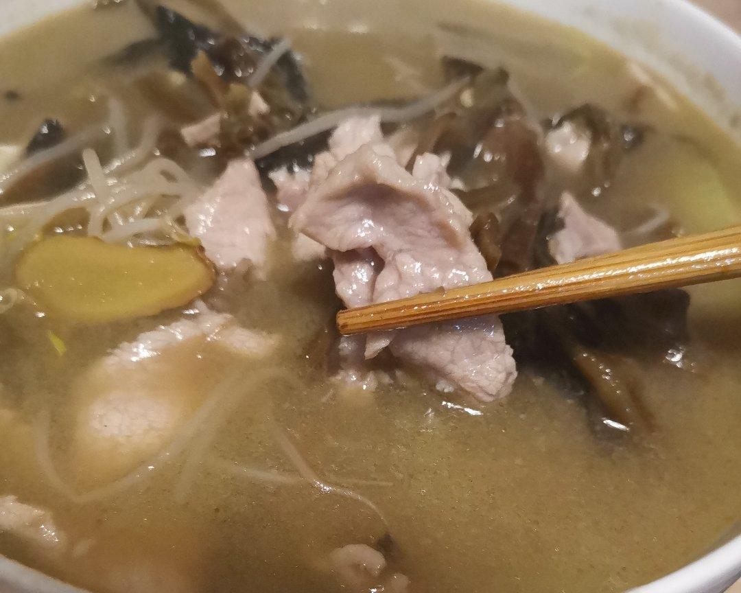 芽菜肉片汤的做法