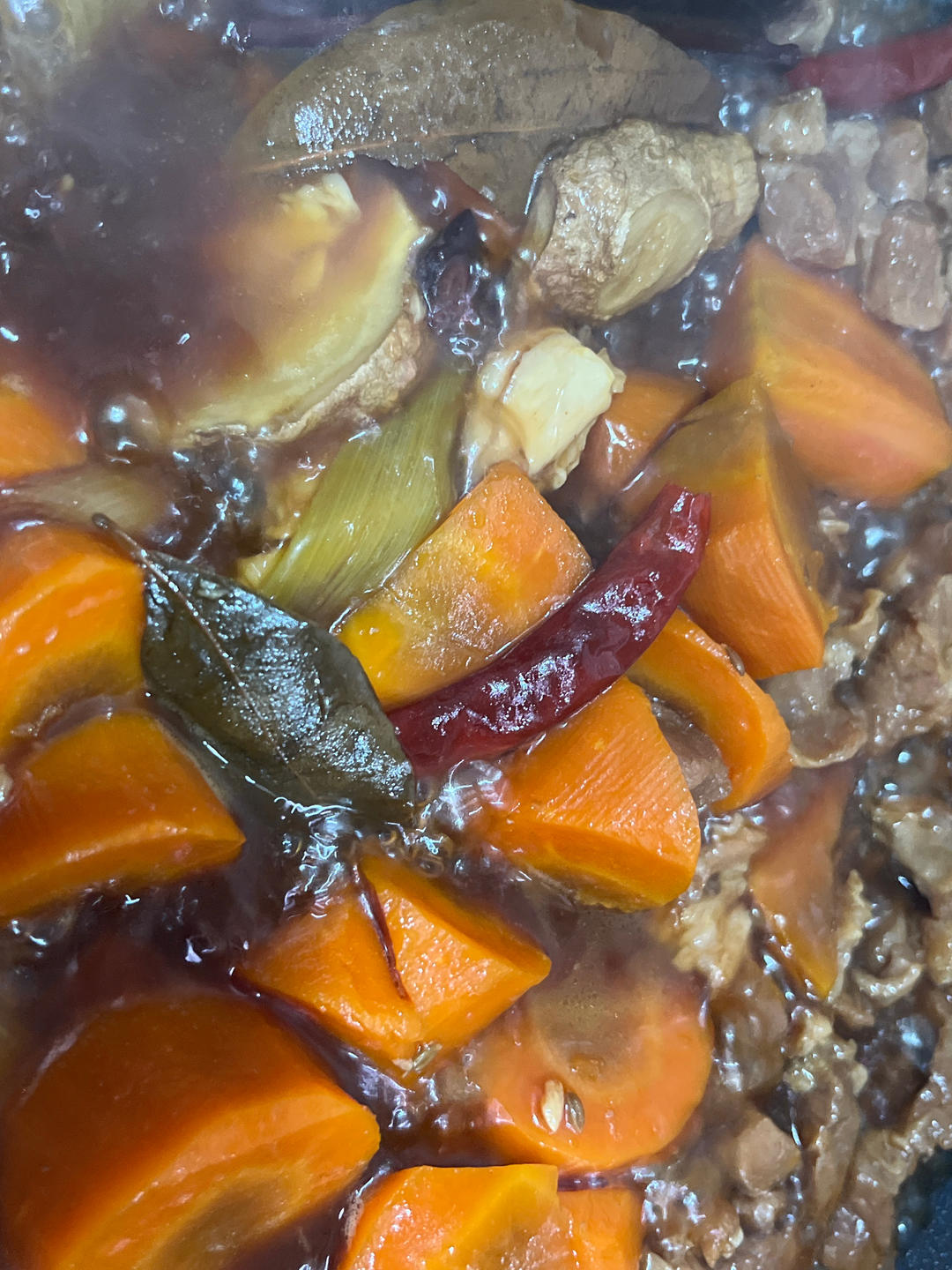 红烧羊肉炖胡萝卜