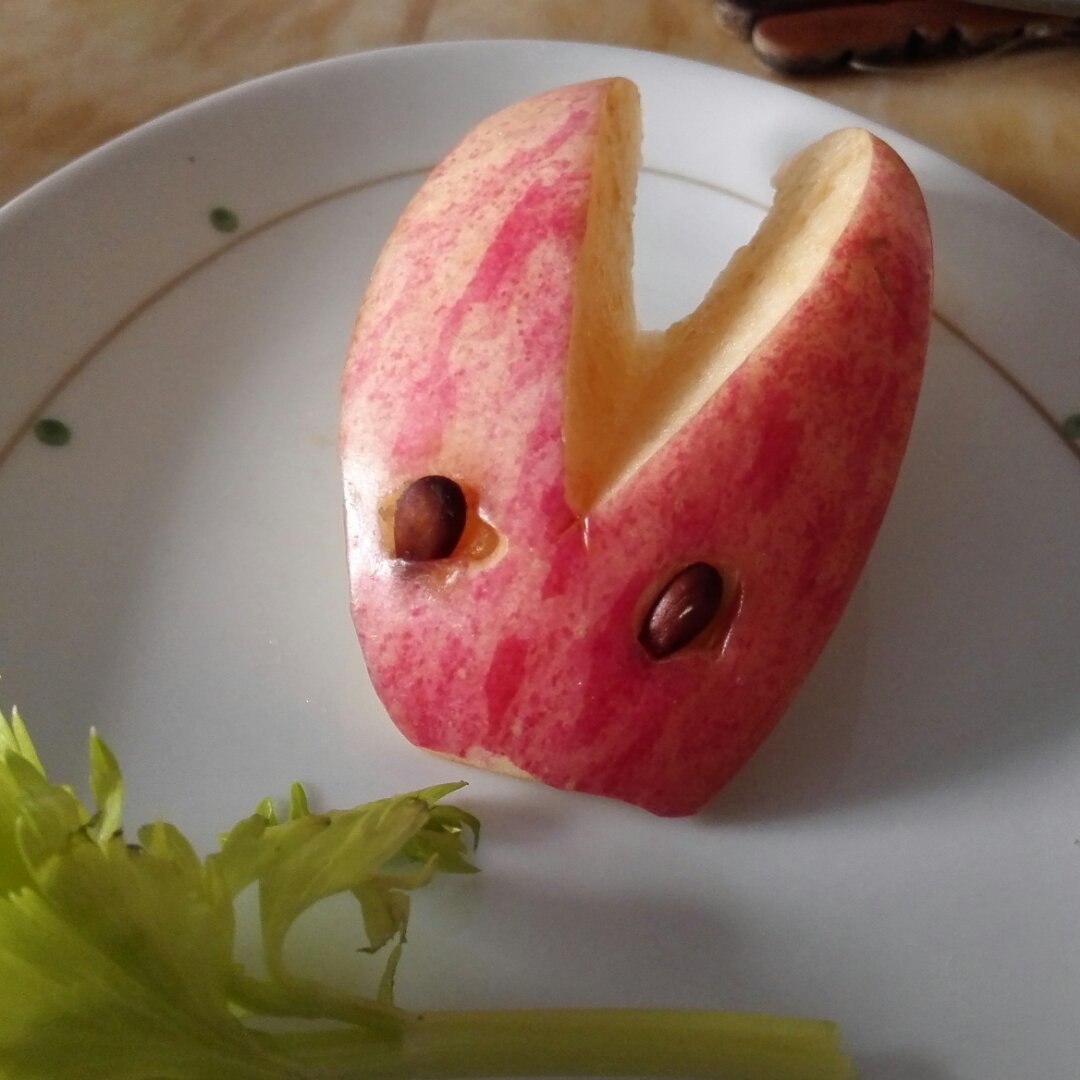 珍惜2016做的兔子苹果