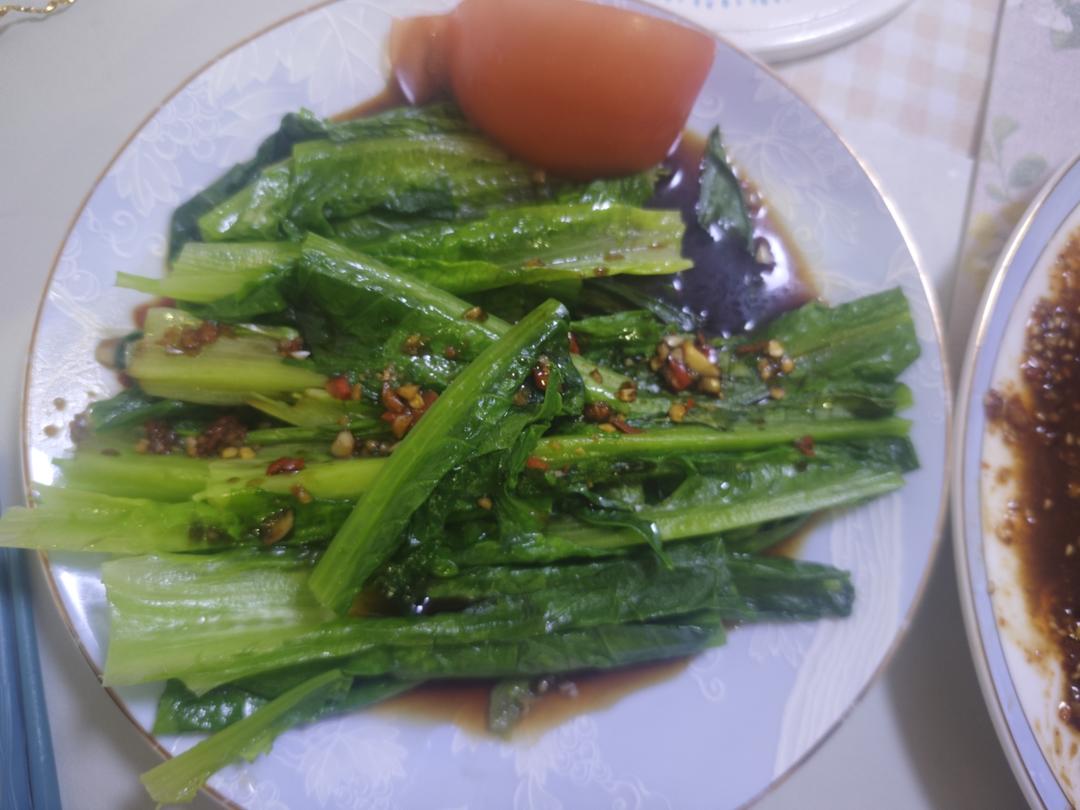 白灼油麦菜——晚间减肥餐