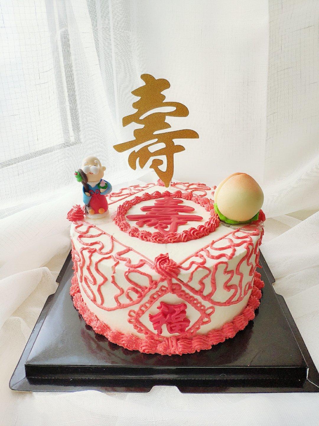 中国风祝寿蛋糕