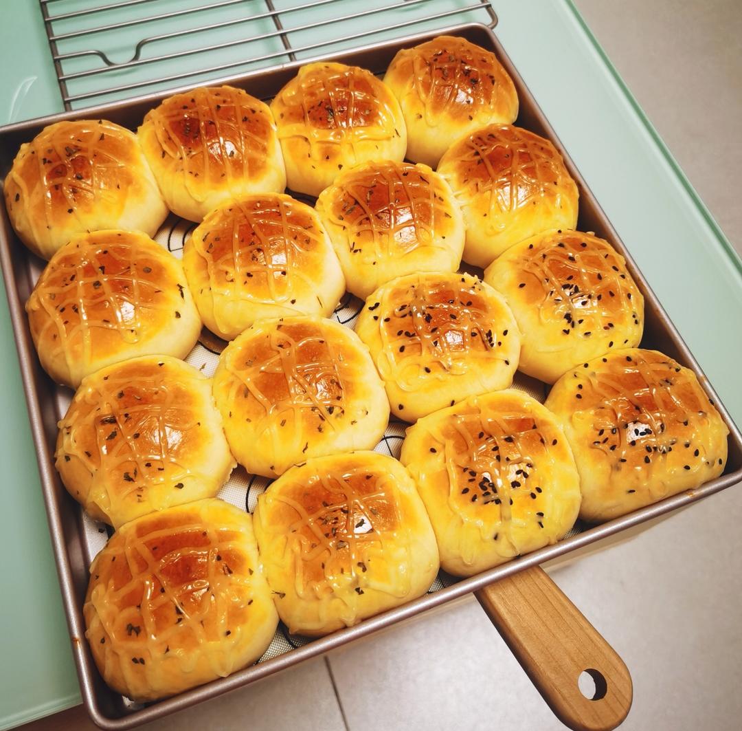 牛奶肉松小餐包（一次发酵）