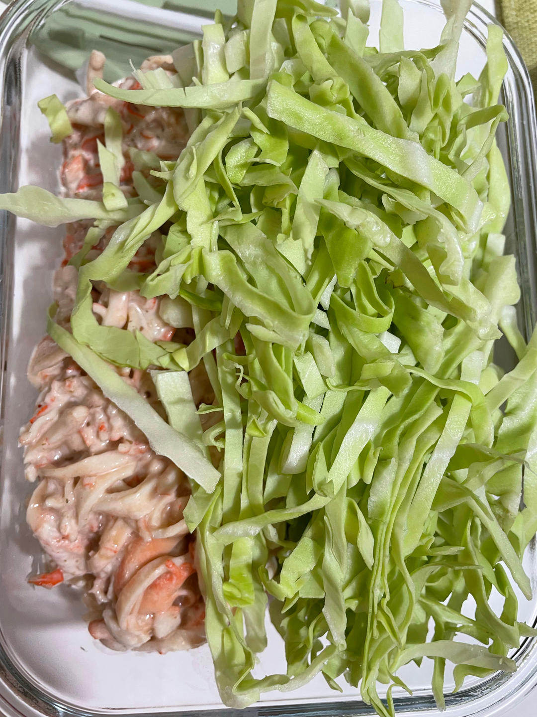日式蟹棒卷心菜沙拉