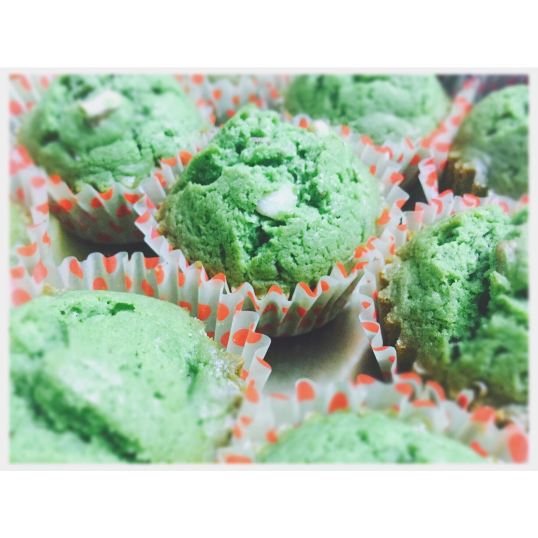 丰润的布朗尼口感-抹茶蜜红豆蛋糕