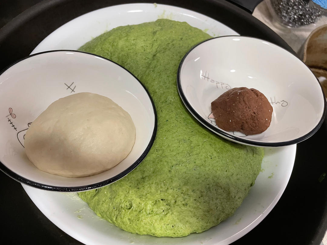 青蛙弗洛格馒头（菠菜版）