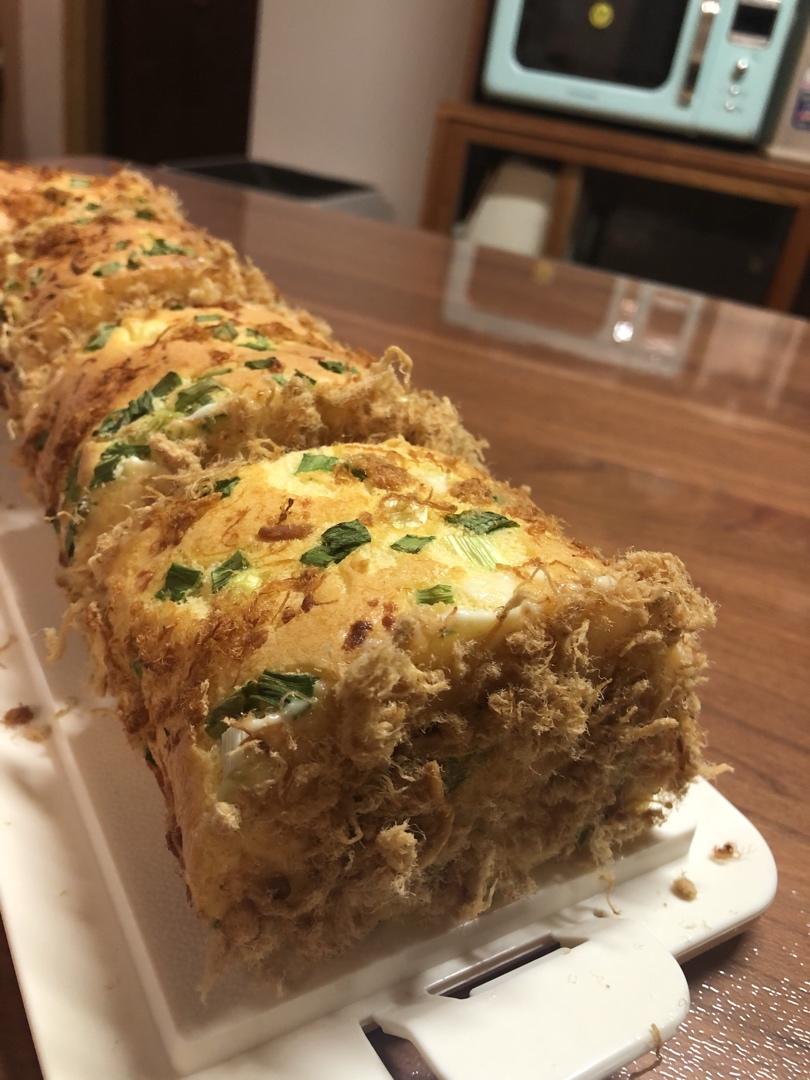 次次成功的香葱肉松卷