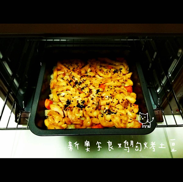 新奥尔良烤鸡腿土豆