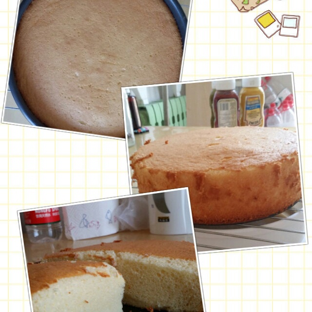 超简单完美戚风蛋糕（6寸2蛋）附打发、翻拌、脱模视频
