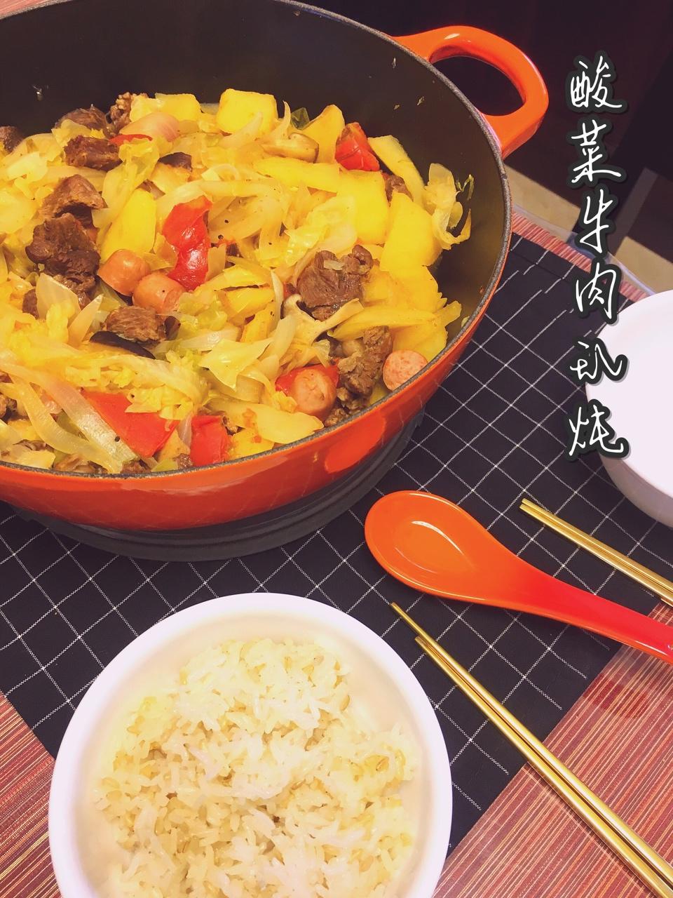 番茄酸菜牛肉乱炖丨健康·三餐