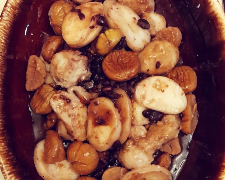 【板栗芋艿桂花年糕】的做法