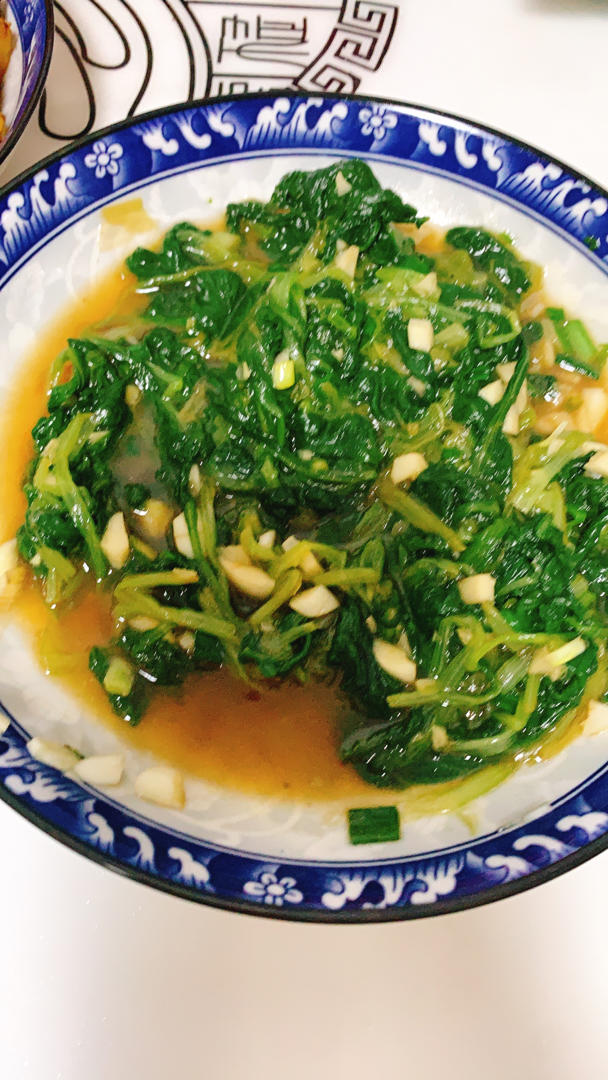 鸡毛菜的最佳打开方式：白灼鸡毛菜
