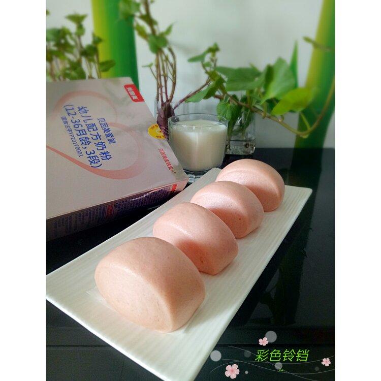 红心火龙果汁奶香刀切小馒头