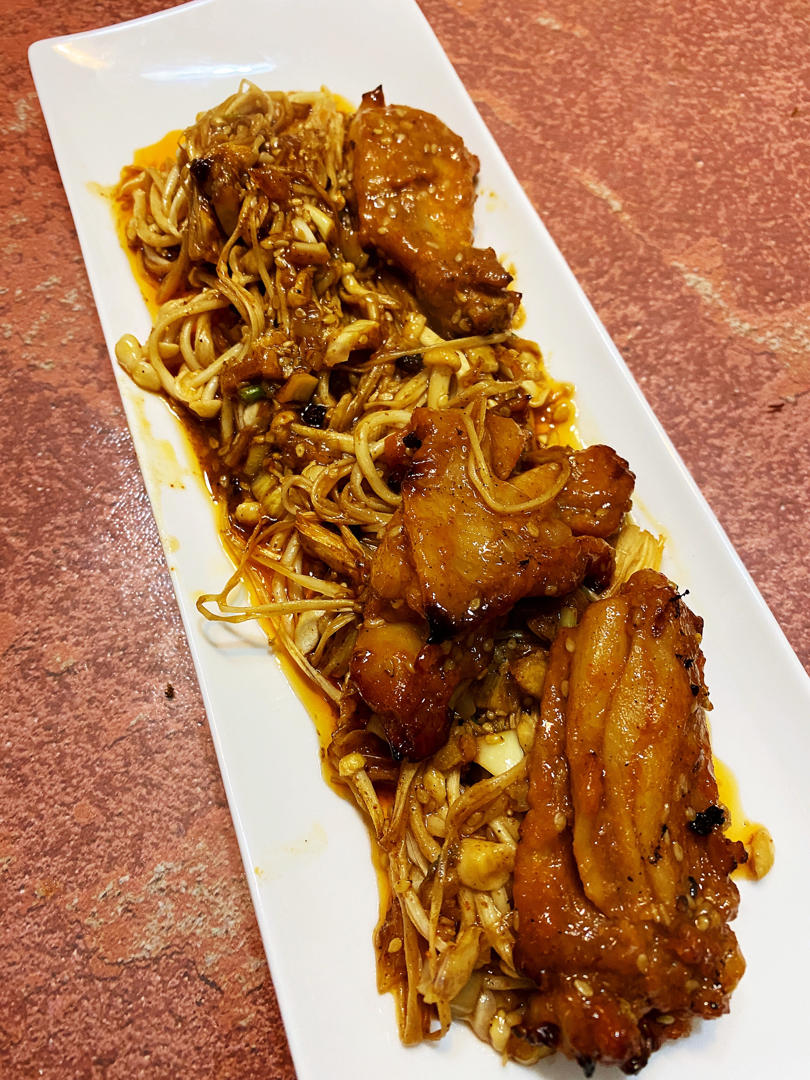 ㊙️制酱料❗️巨好吃烤金针菇！