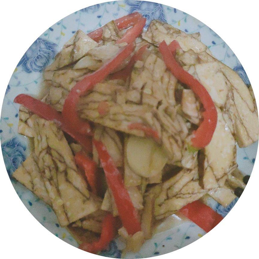 青椒炒豆干
