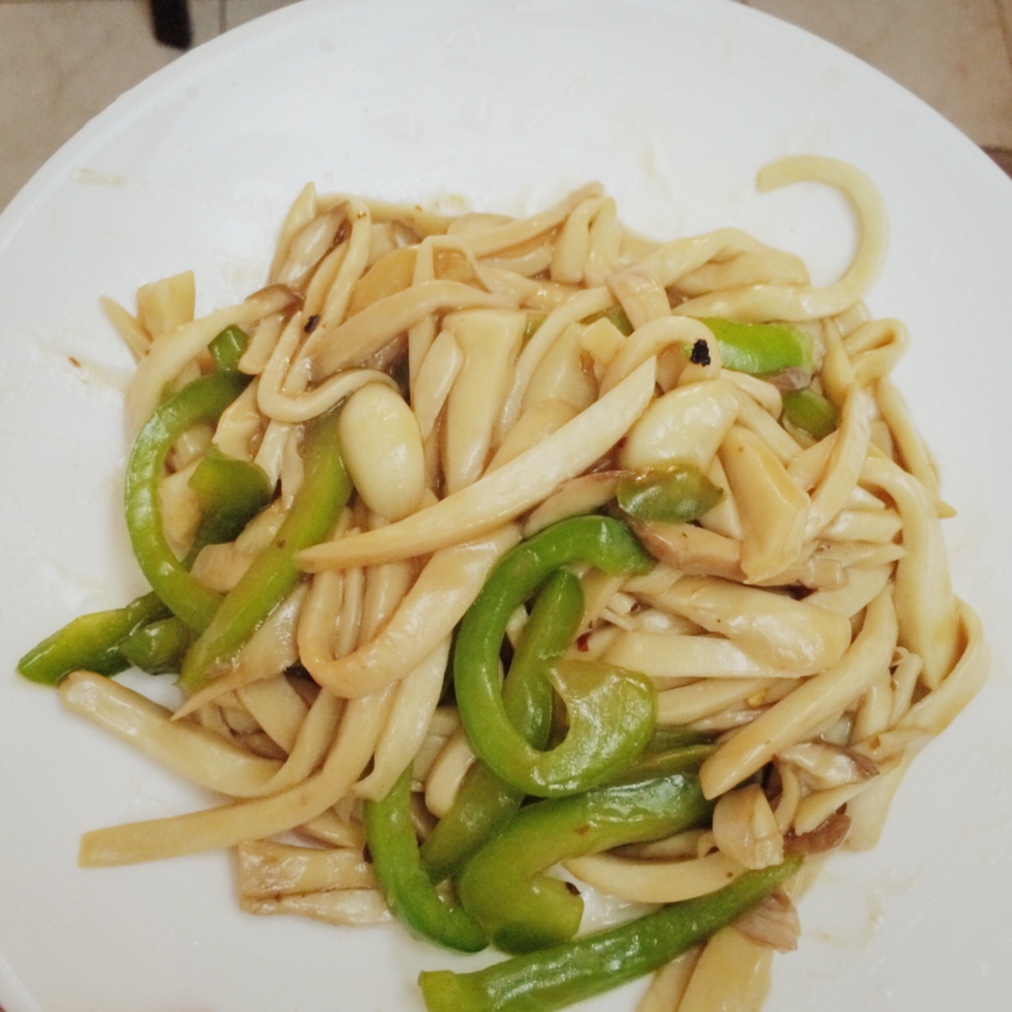 青椒鸡腿菇