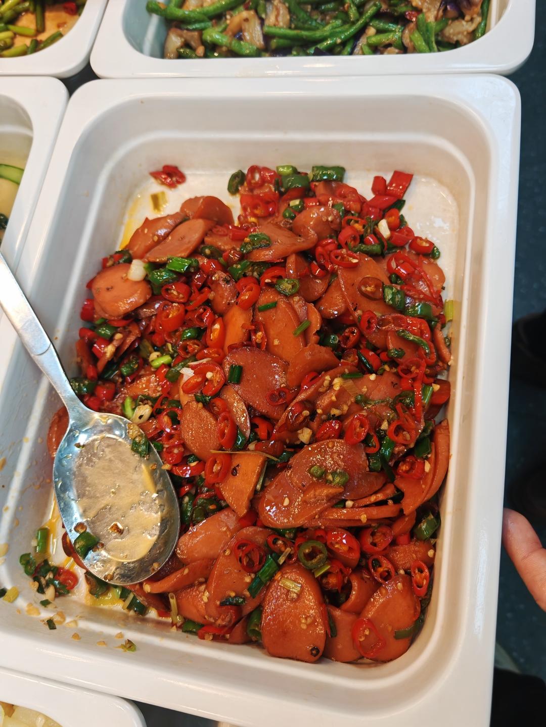 火腿肠  青红辣椒节