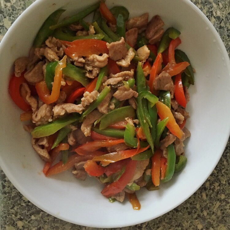 甜椒炒肉丝