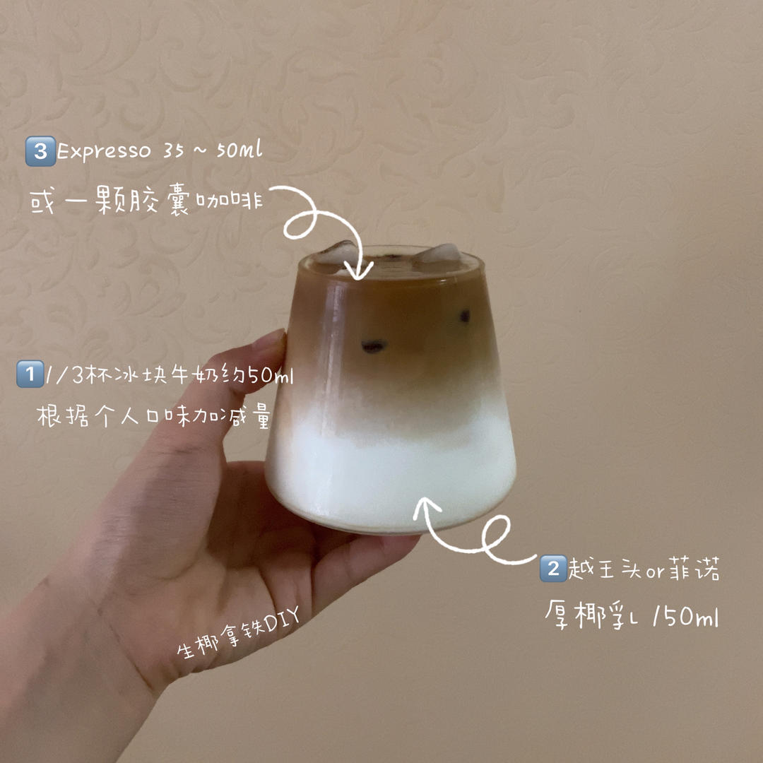 超快手简单易做生椰拿铁