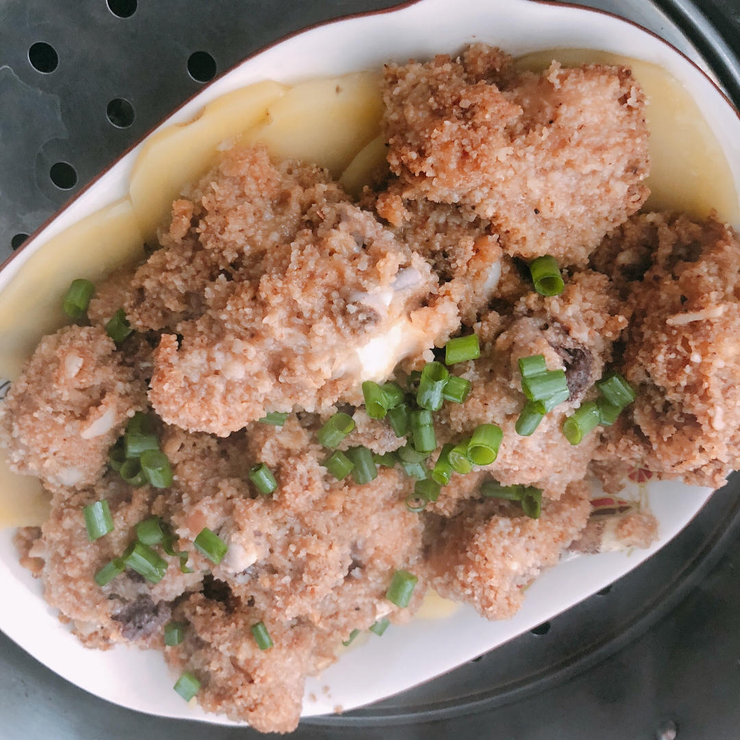 粉蒸鸡腿肉，减脂蛋白质