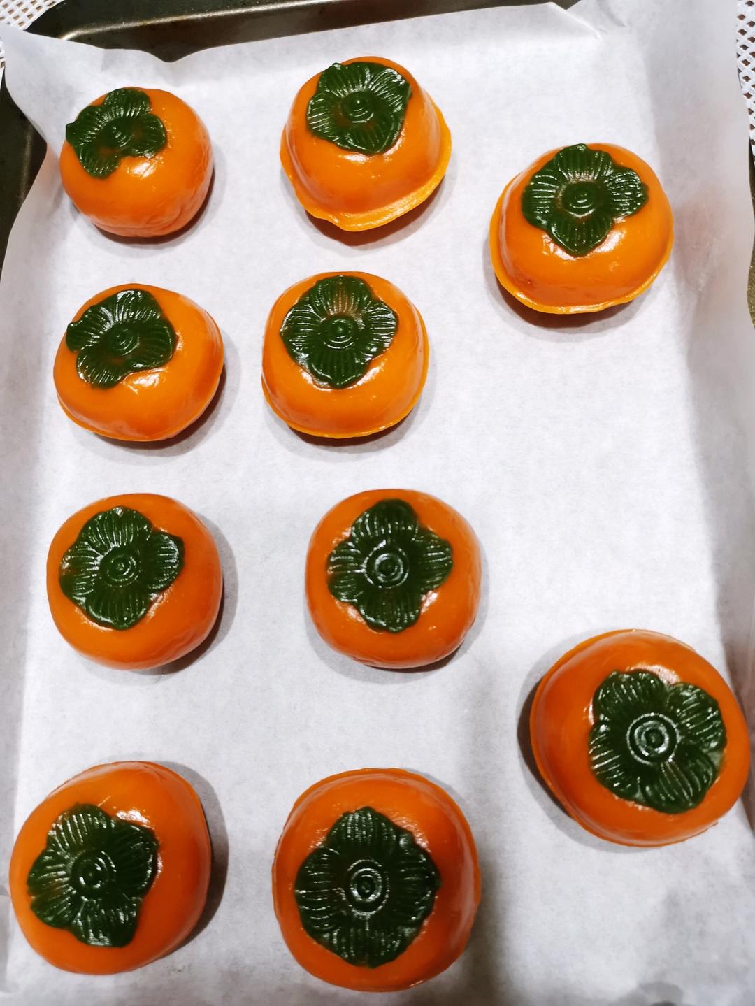 全网独家（原创）柿柿如意—广式金沙奶黄月饼（内附视频做法）