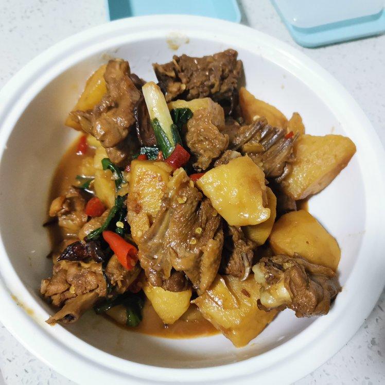 鸭肉炖土豆（无油版）