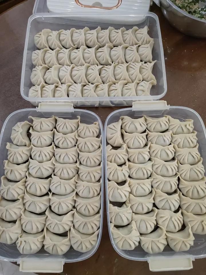 韭菜猪肉饺子(附擀皮和最简单的饺子包法)