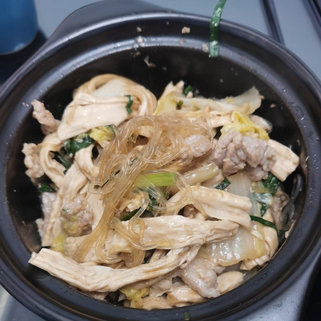 广式娃娃菜腐竹粉丝煲