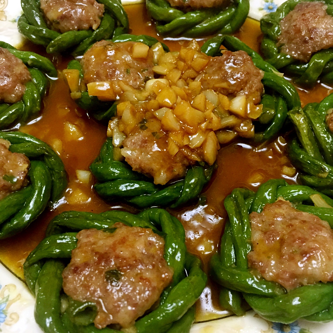 豇豆酿肉