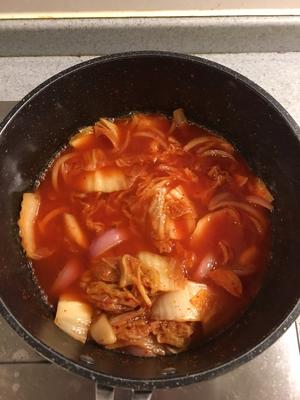 韩国泡菜豆腐汤（无油）的做法 步骤4