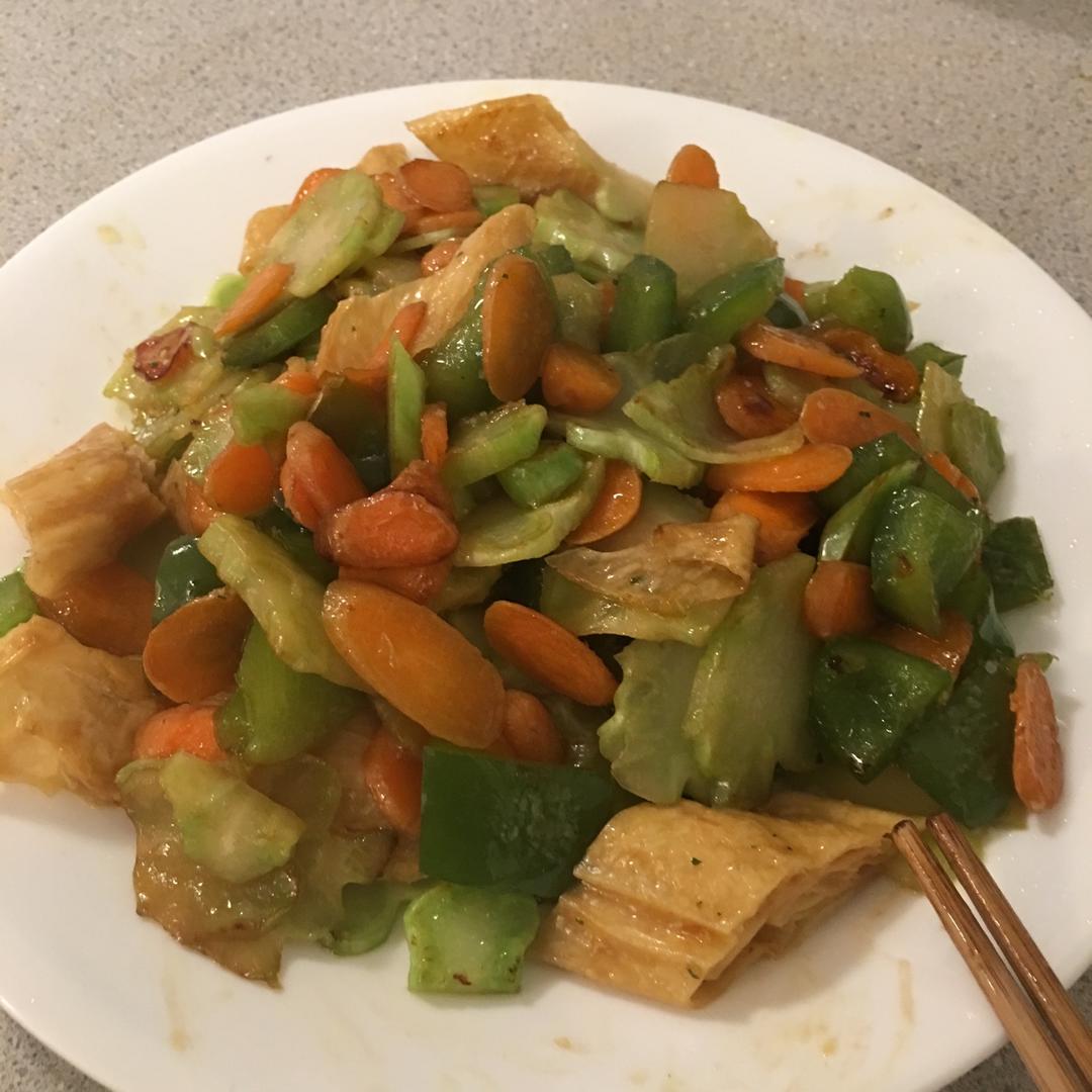 素炒腐竹