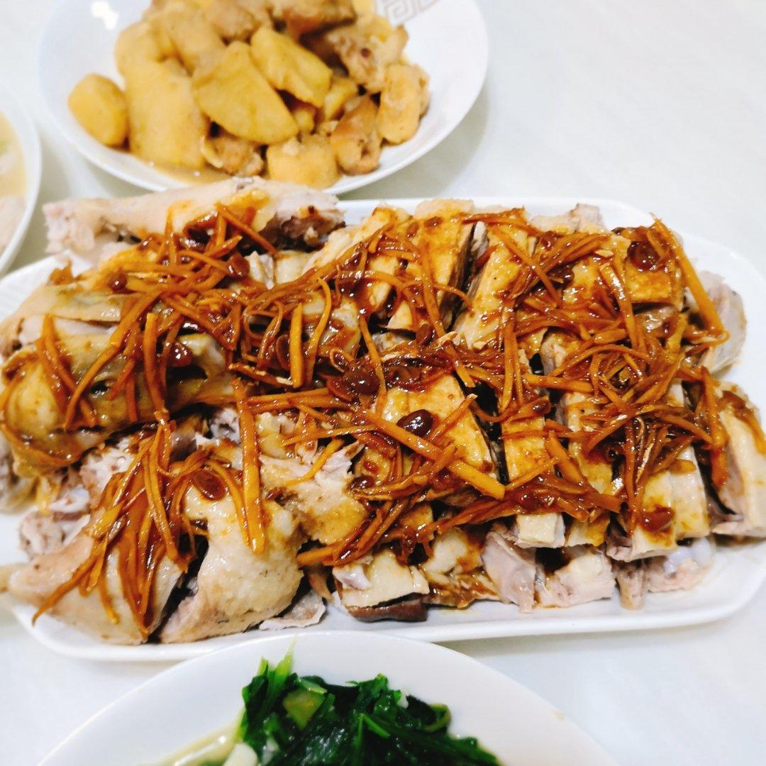 汤鲜肉嫩白切鸭肉